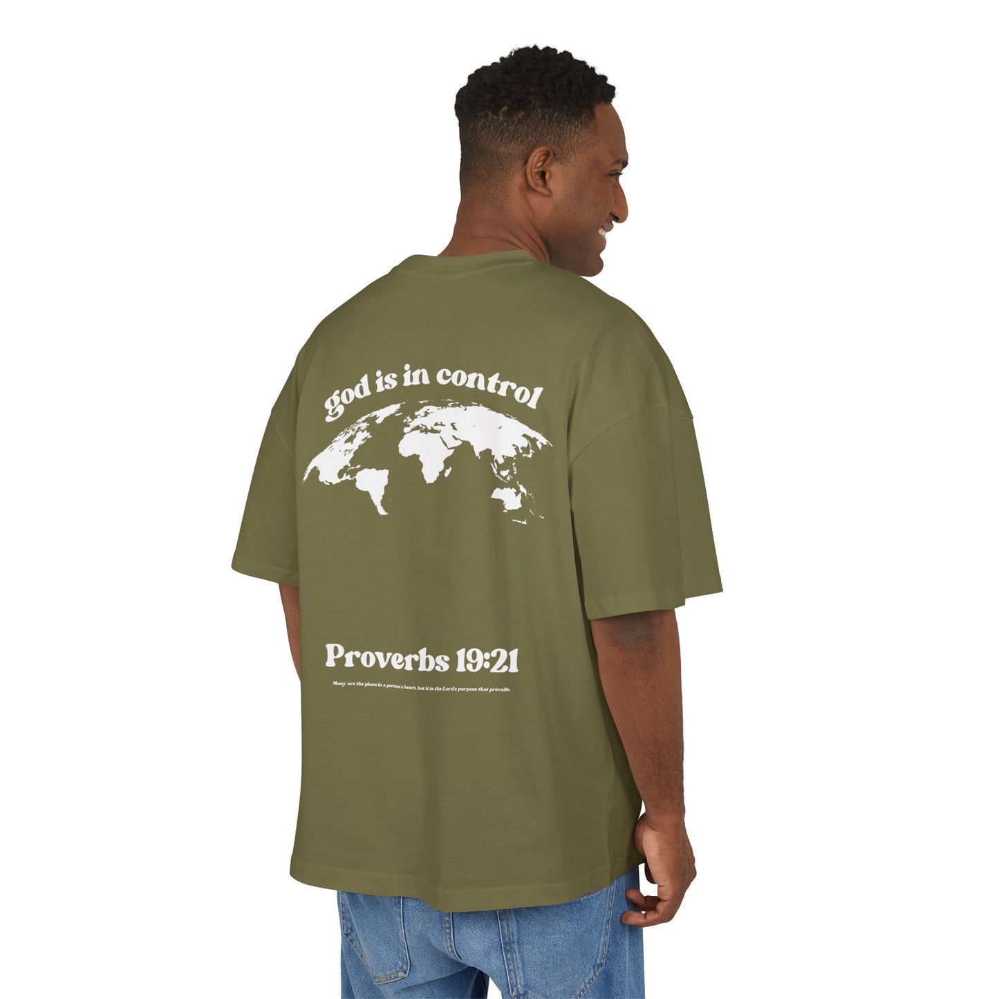 God Is In Control Tee — Religious Inspirational Cotton Box T‑Shirt