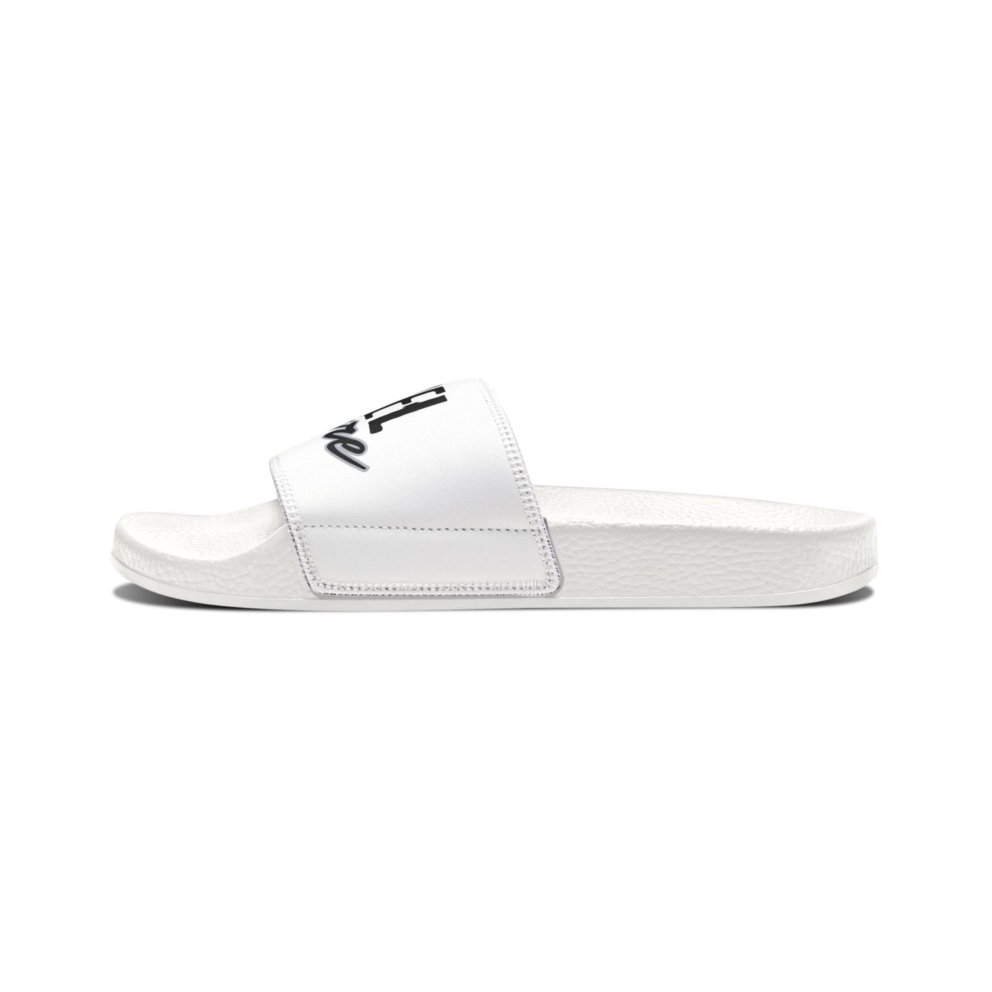 Gospel Culture Slide Sandals — Removable Strap White Pool Slides