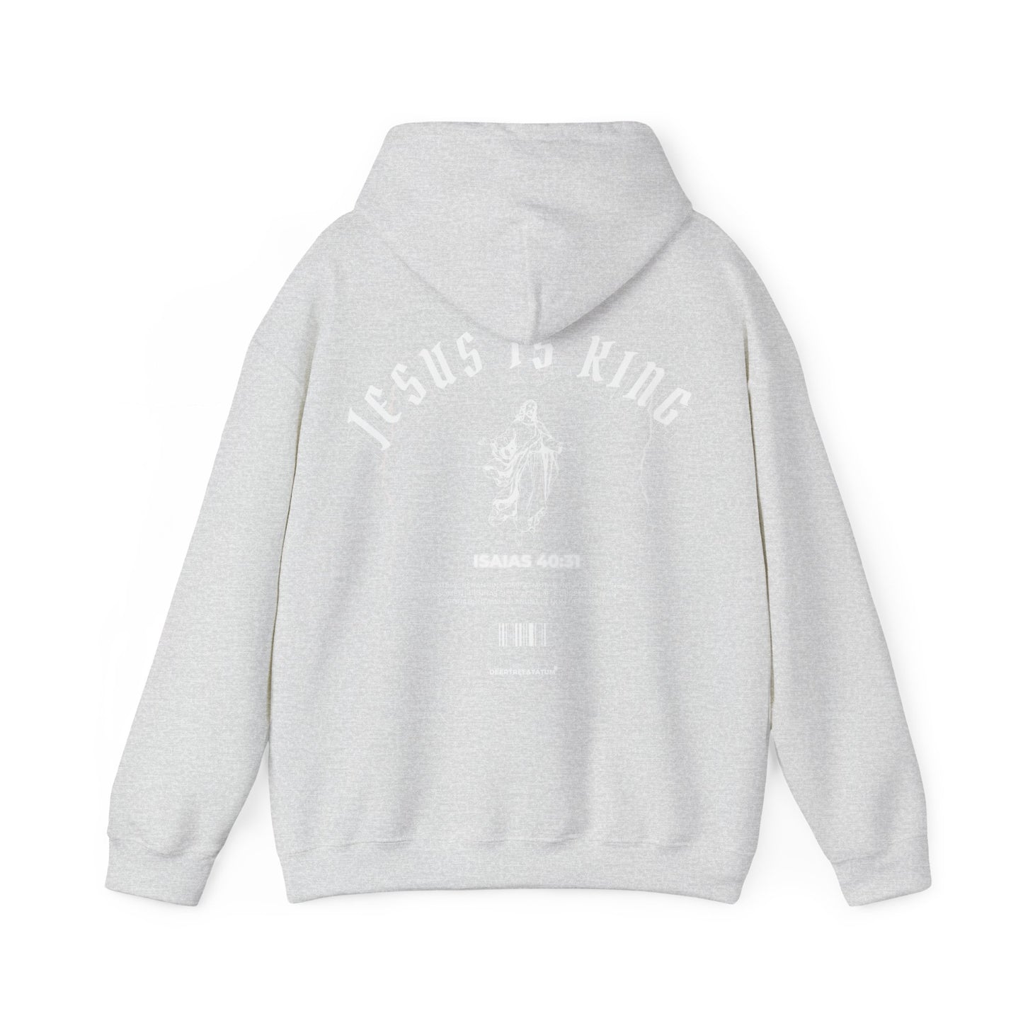 Hoodie with 'Jesus is King, Rising Jesus' Design