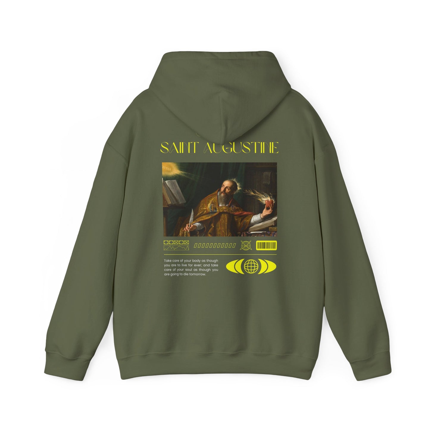 Hooded Sweatshirt with Saint Augustine Design