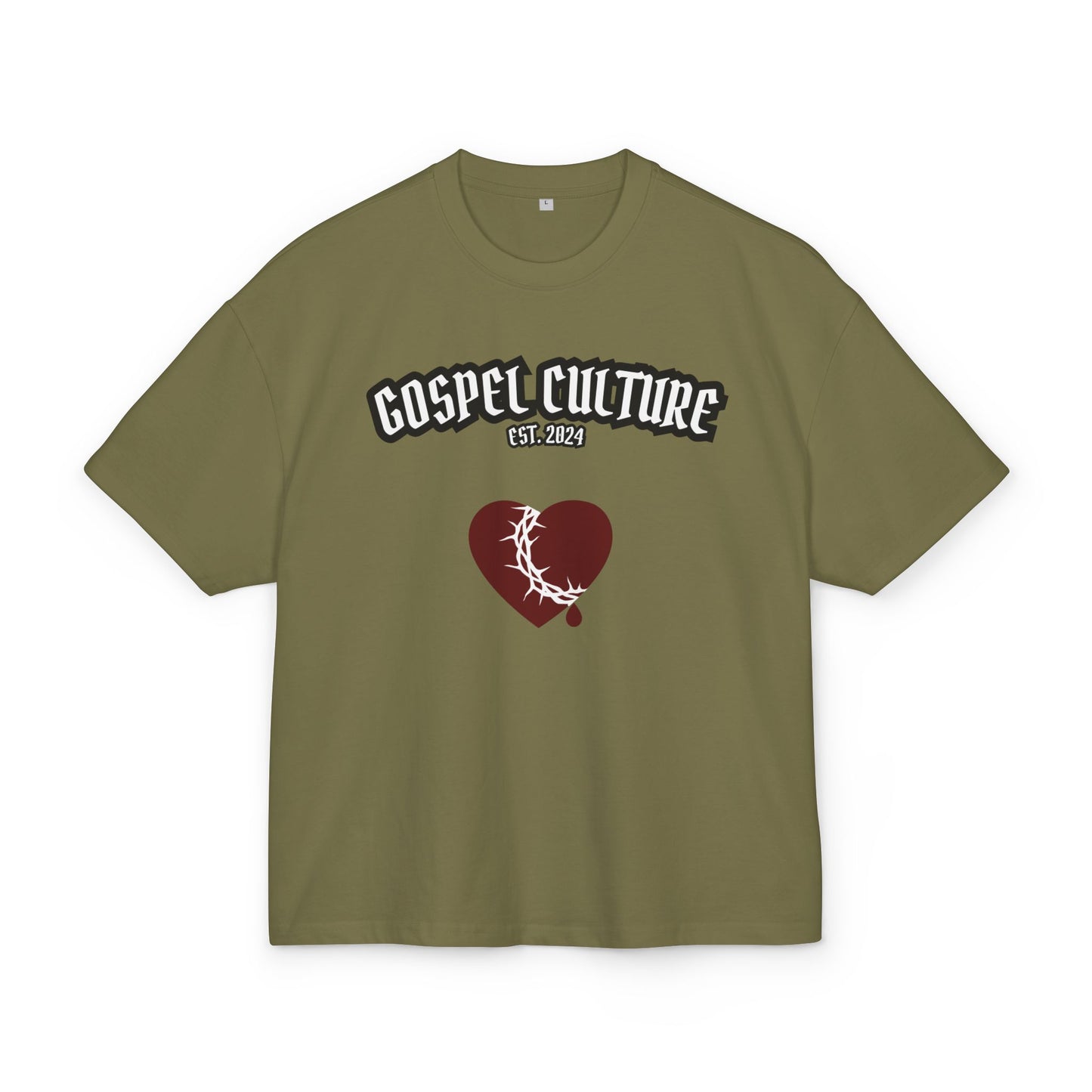 Gospel Culture Heart Tee — Crown of Thorns Graphic T-Shirt