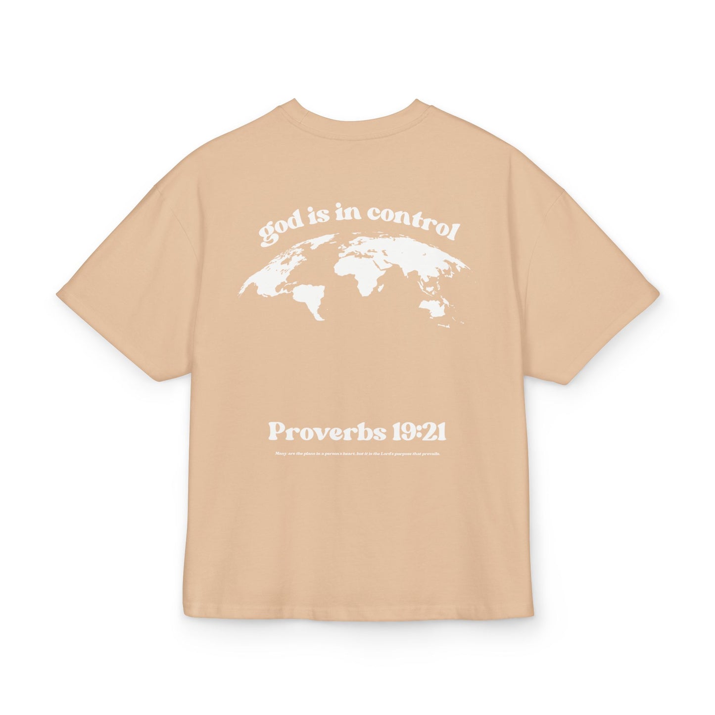 God Is In Control Tee — Religious Inspirational Cotton Box T‑Shirt