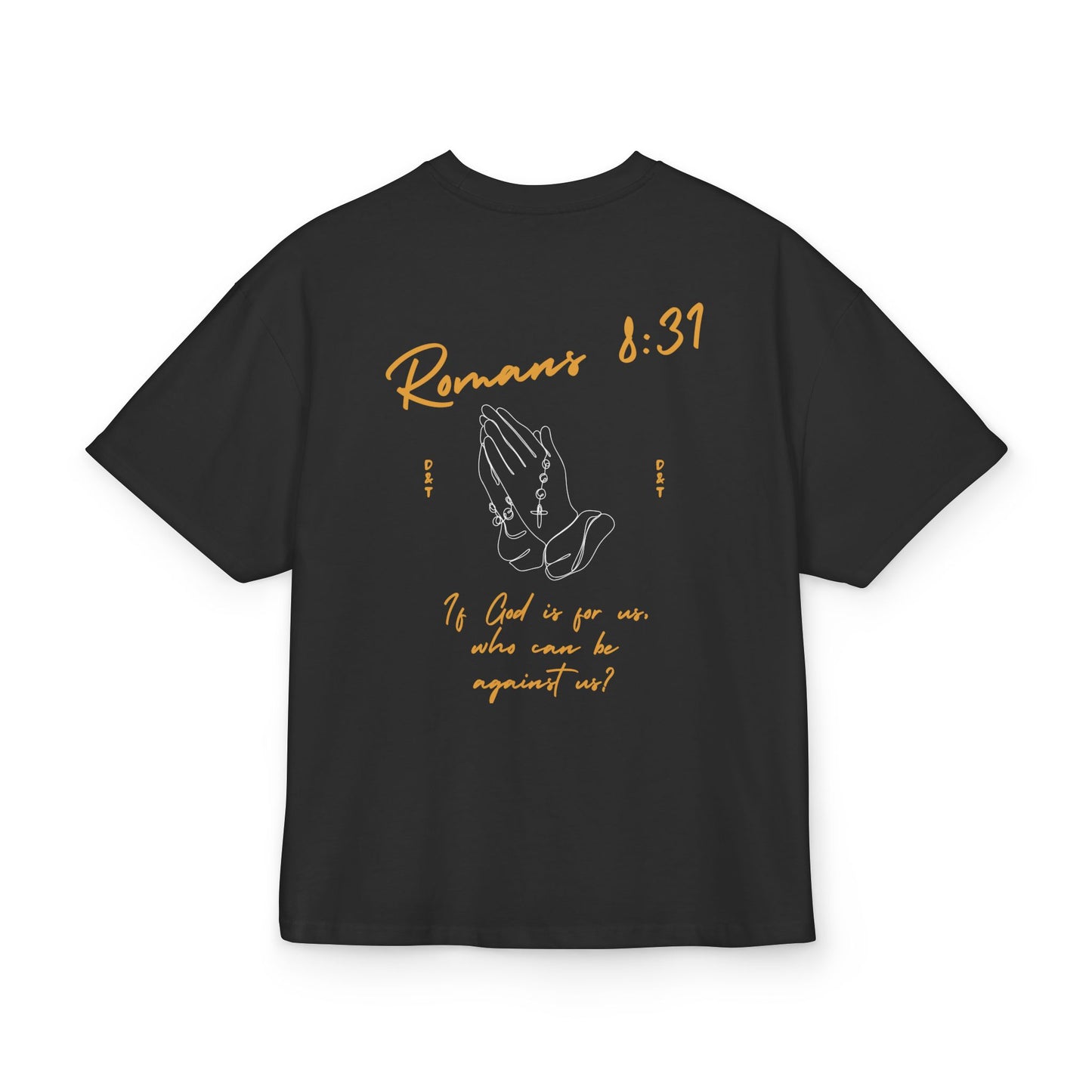 Romans 8:31 Scripture Tee — "If God Is For Us" Christian Box T‑Shirt