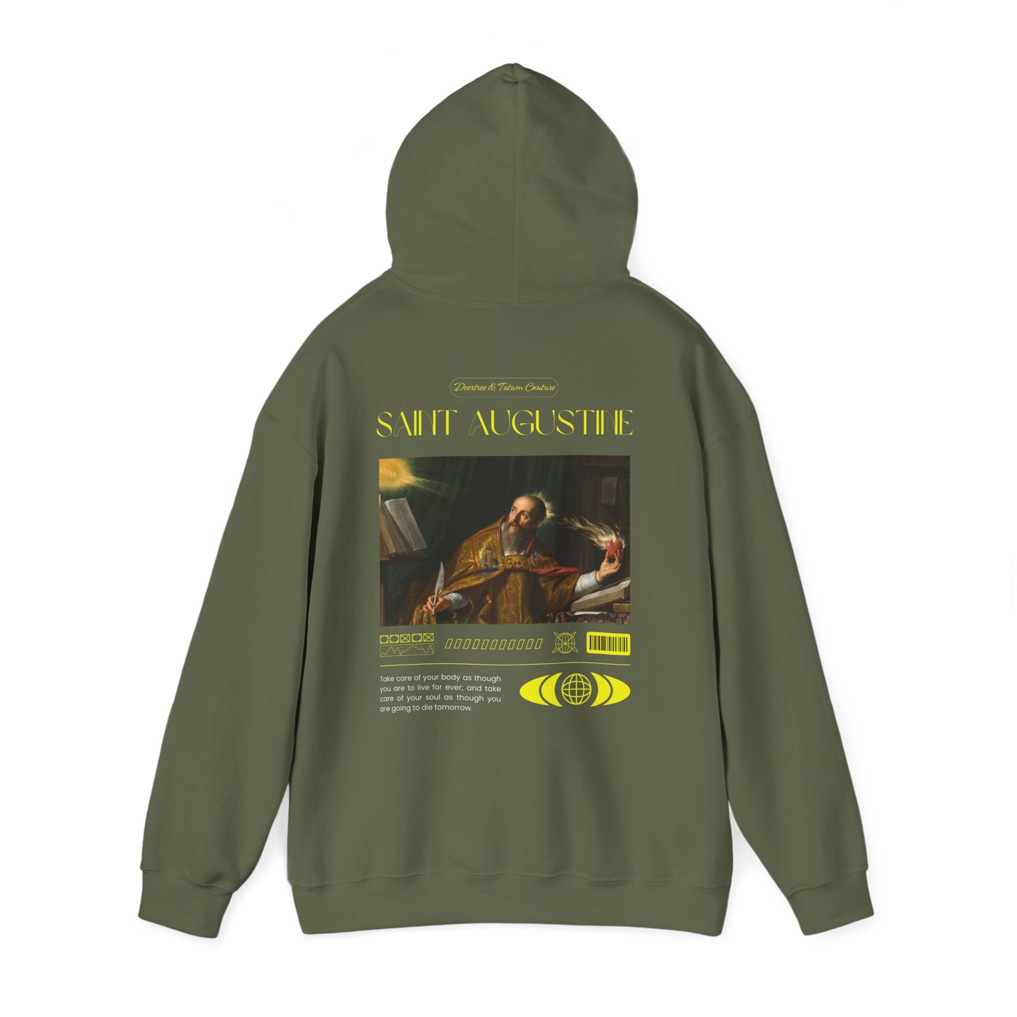 Hooded Sweatshirt with Saint Augustine Design