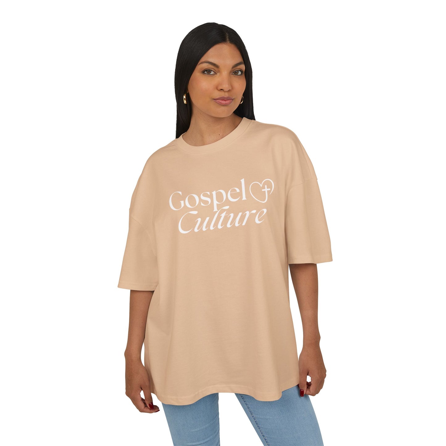 Gospel Culture Oversize Tee — Christian Graphic T-Shirt