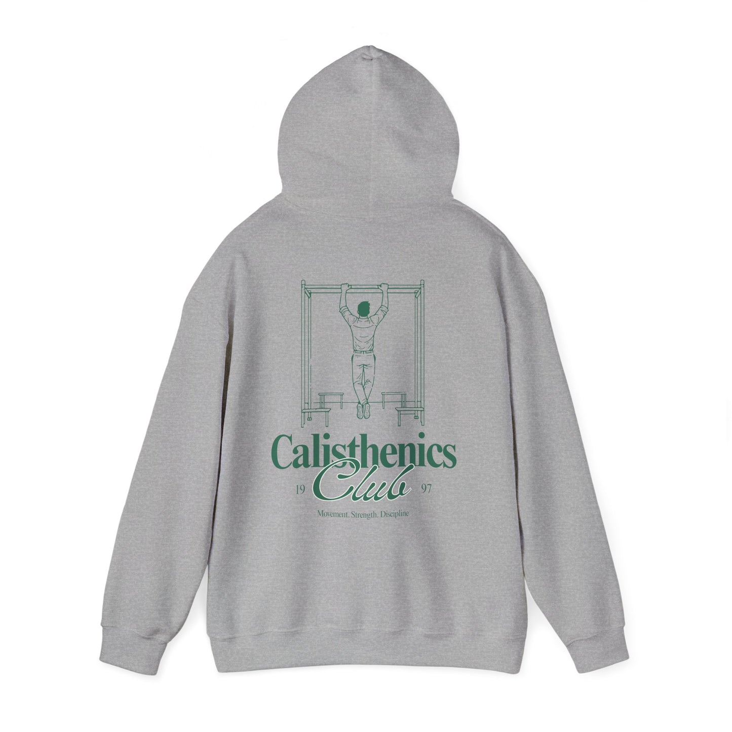 Hooded Sweatshirt with Calisthenics Club Motive