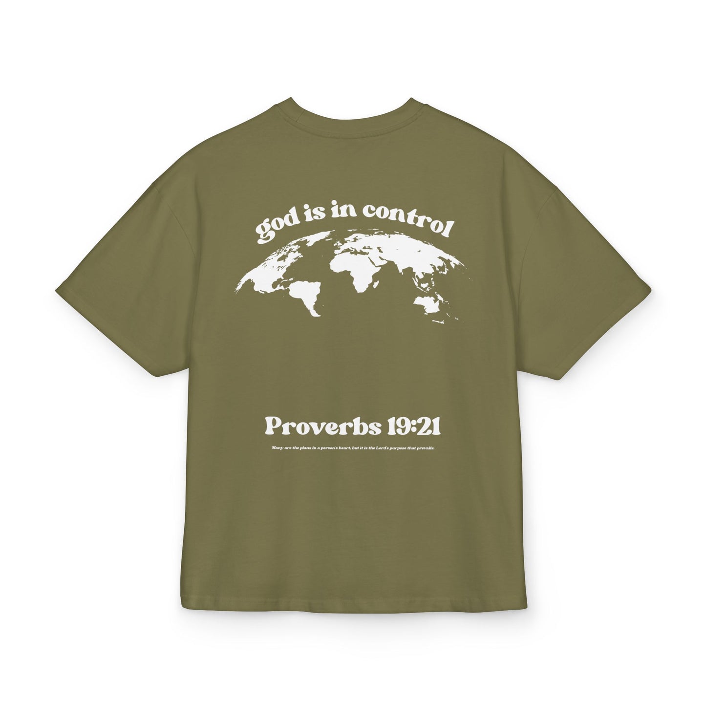 God Is In Control Tee — Religious Inspirational Cotton Box T‑Shirt