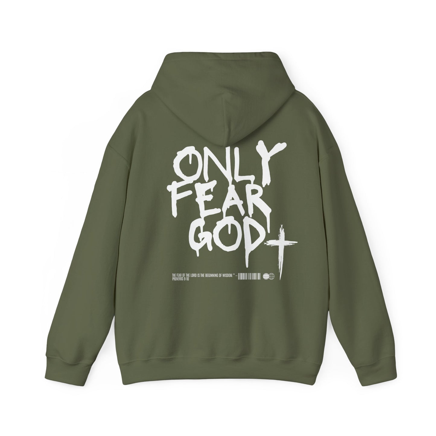 Hooded Sweatshirt with 'Only Fear God' Design