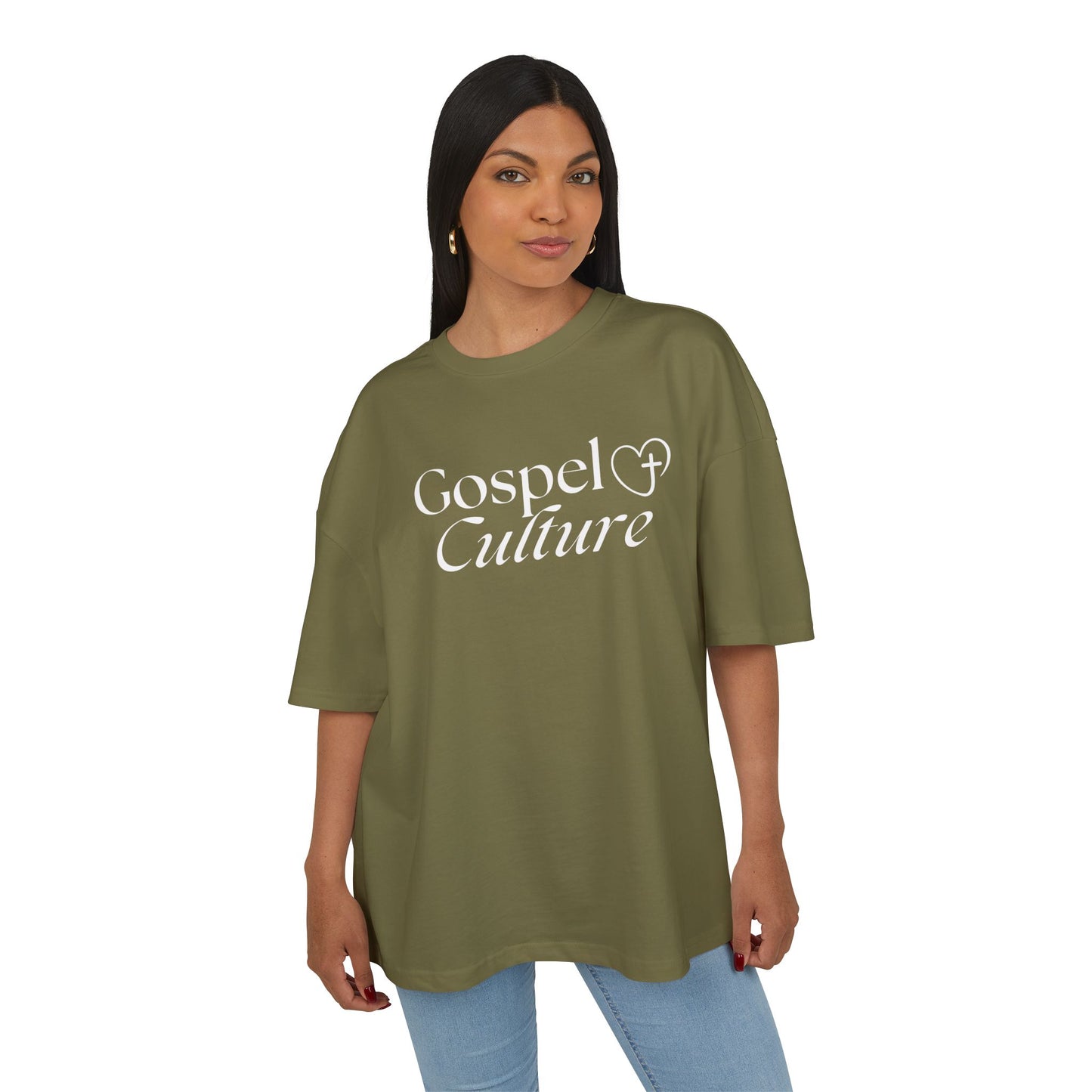 Gospel Culture Oversize Tee — Christian Graphic T-Shirt