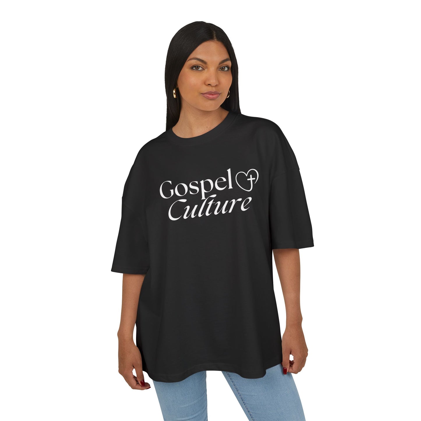 Gospel Culture Oversize Tee — Christian Graphic T-Shirt