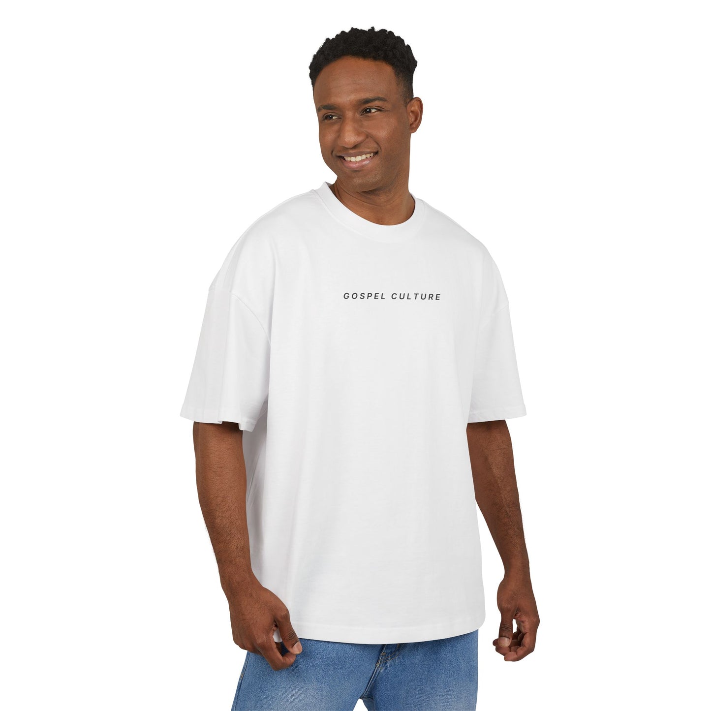 Fire of the Gospel Heavy Cotton Box Tee — Christian Faith Tee