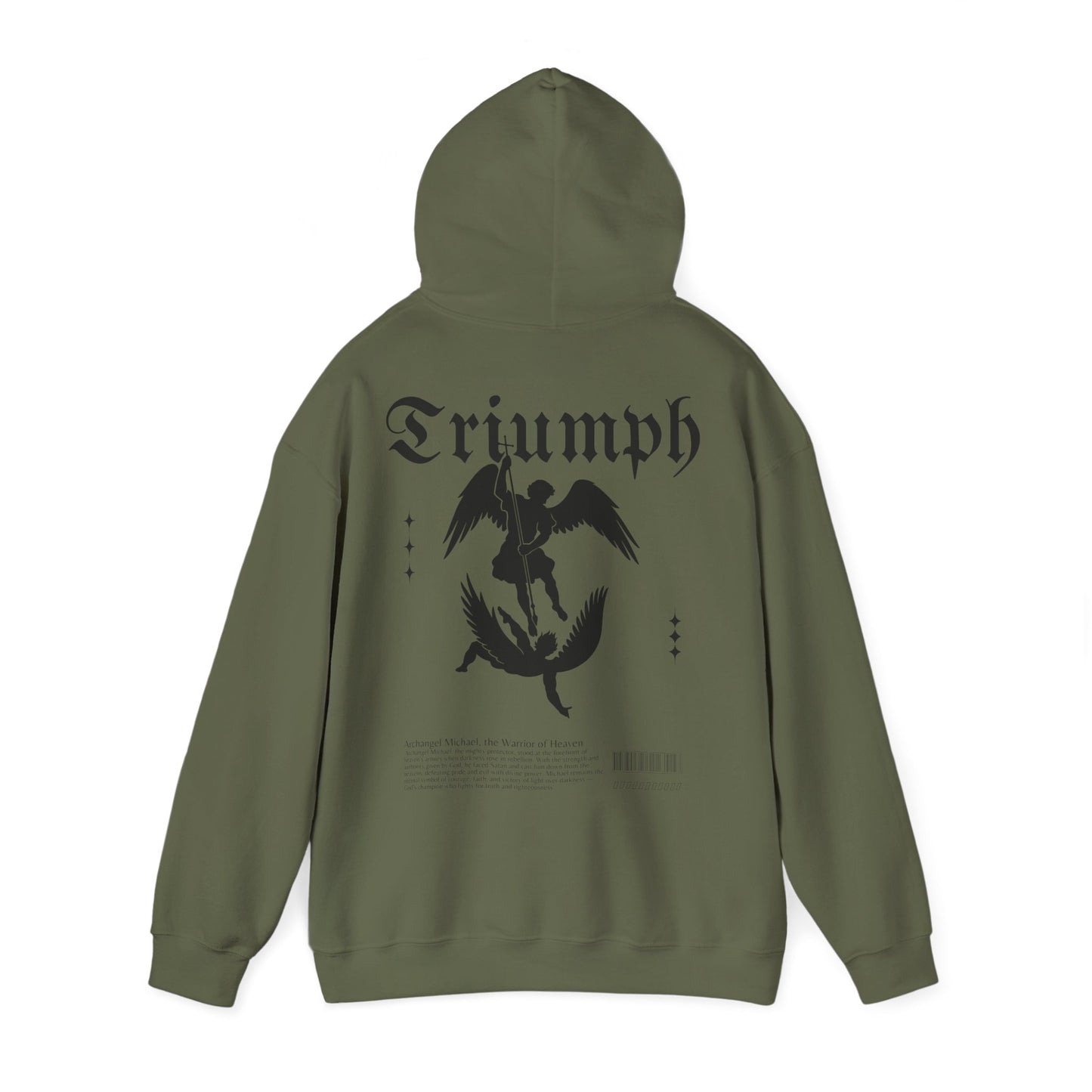Hooded Sweatshirt Triumph and Archangel Michael Design