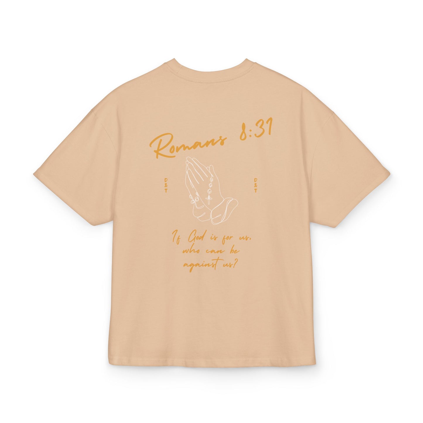 Romans 8:31 Scripture Tee — "If God Is For Us" Christian Box T‑Shirt