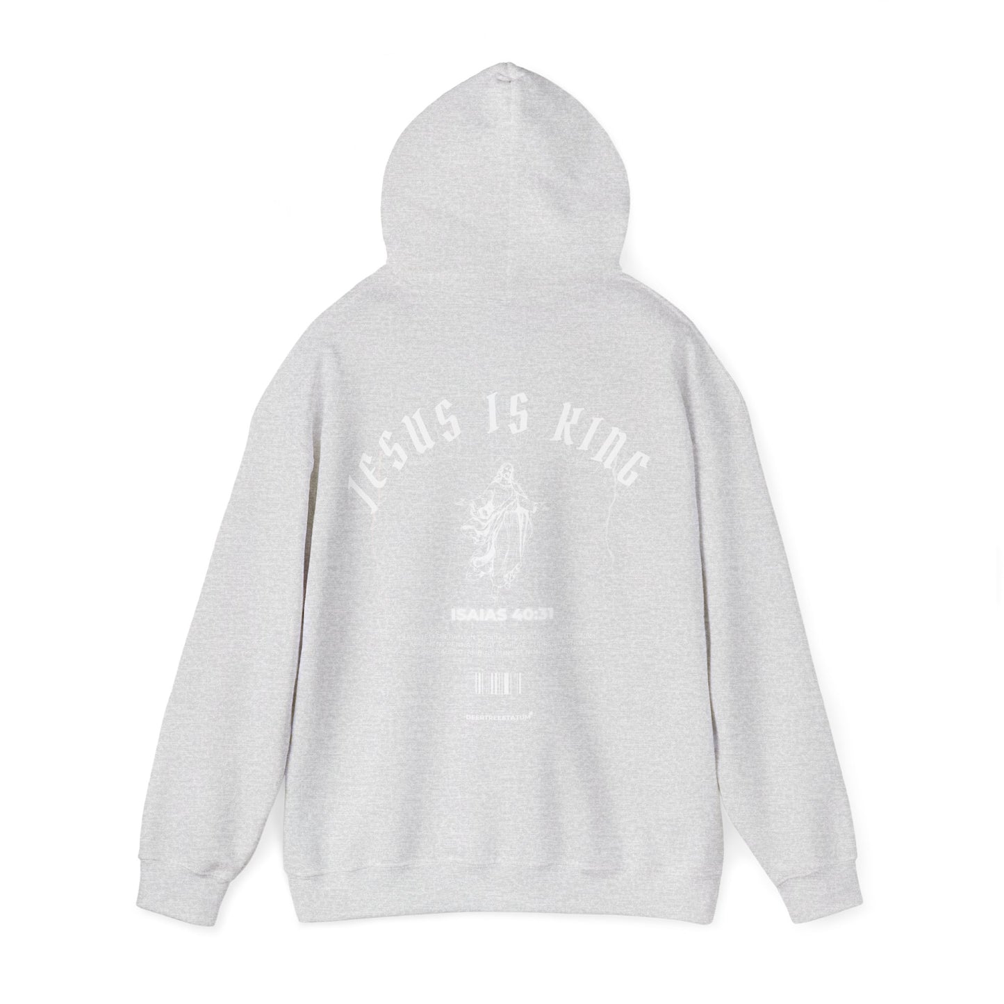 Hoodie with 'Jesus is King, Rising Jesus' Design