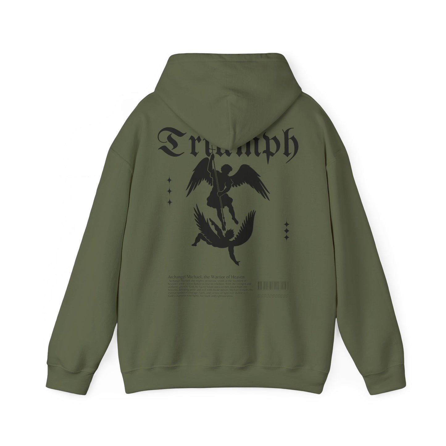 Hooded Sweatshirt Triumph and Archangel Michael Design