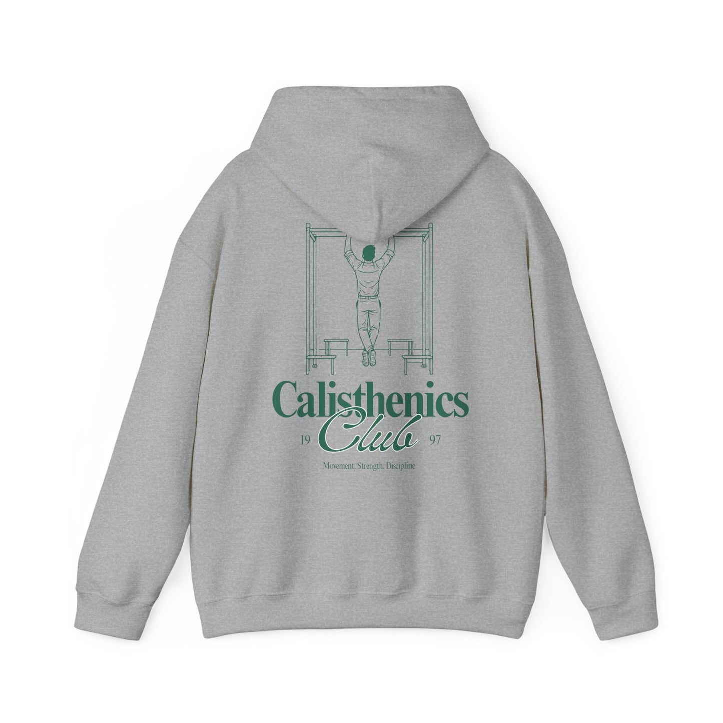 Hooded Sweatshirt with Calisthenics Club Motive