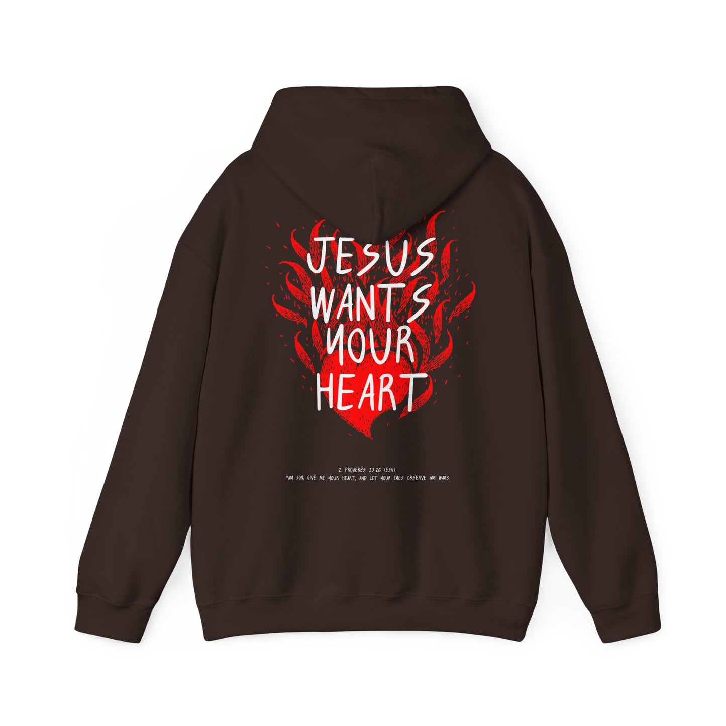 Jesus Wants Your Heart Hoodie — Christian Faith Inspirational Sweatshirt