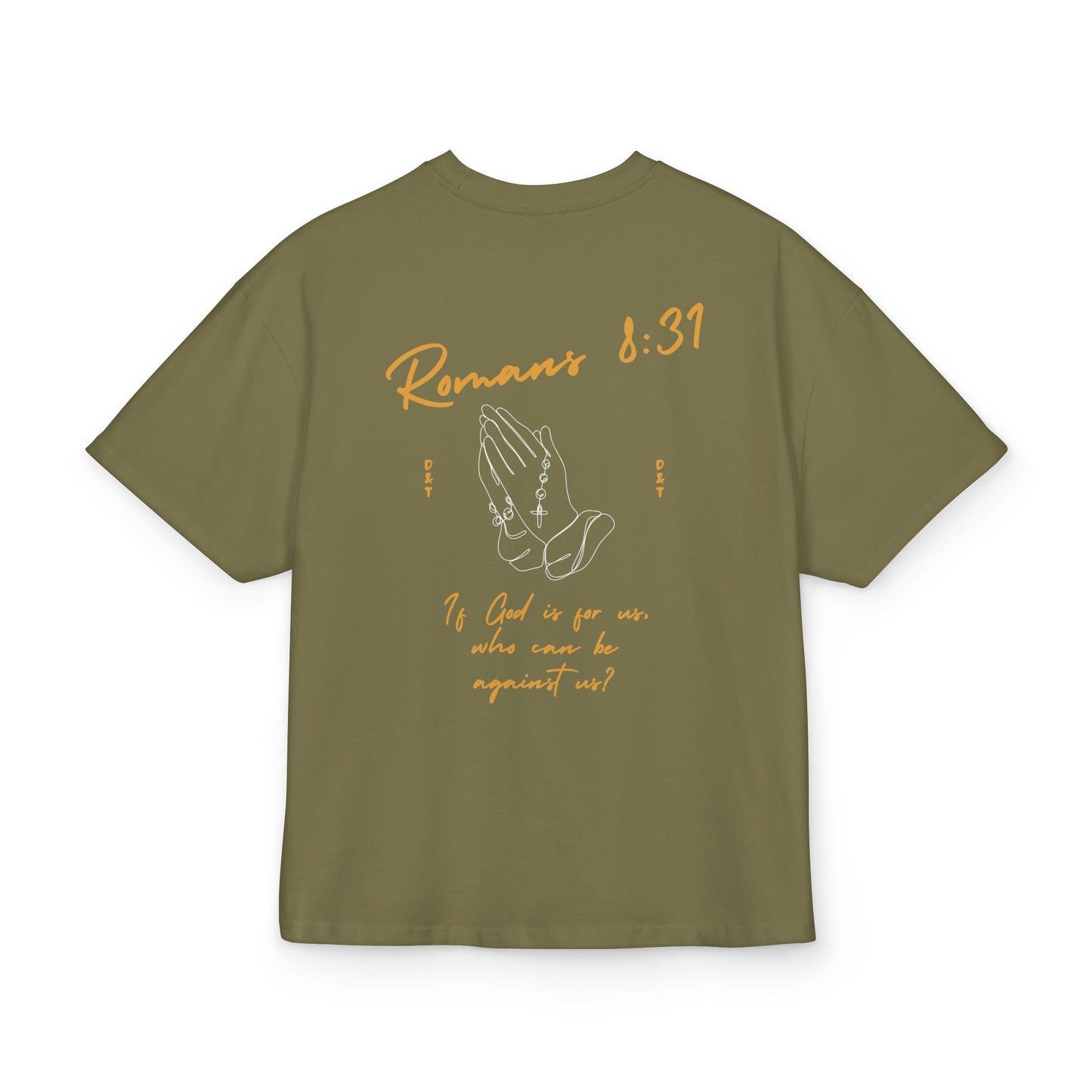 Romans 8:31 Scripture Tee — "If God Is For Us" Christian Box T‑Shirt