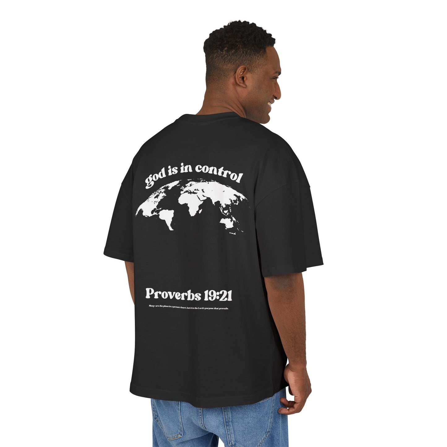 God Is In Control Tee — Religious Inspirational Cotton Box T‑Shirt