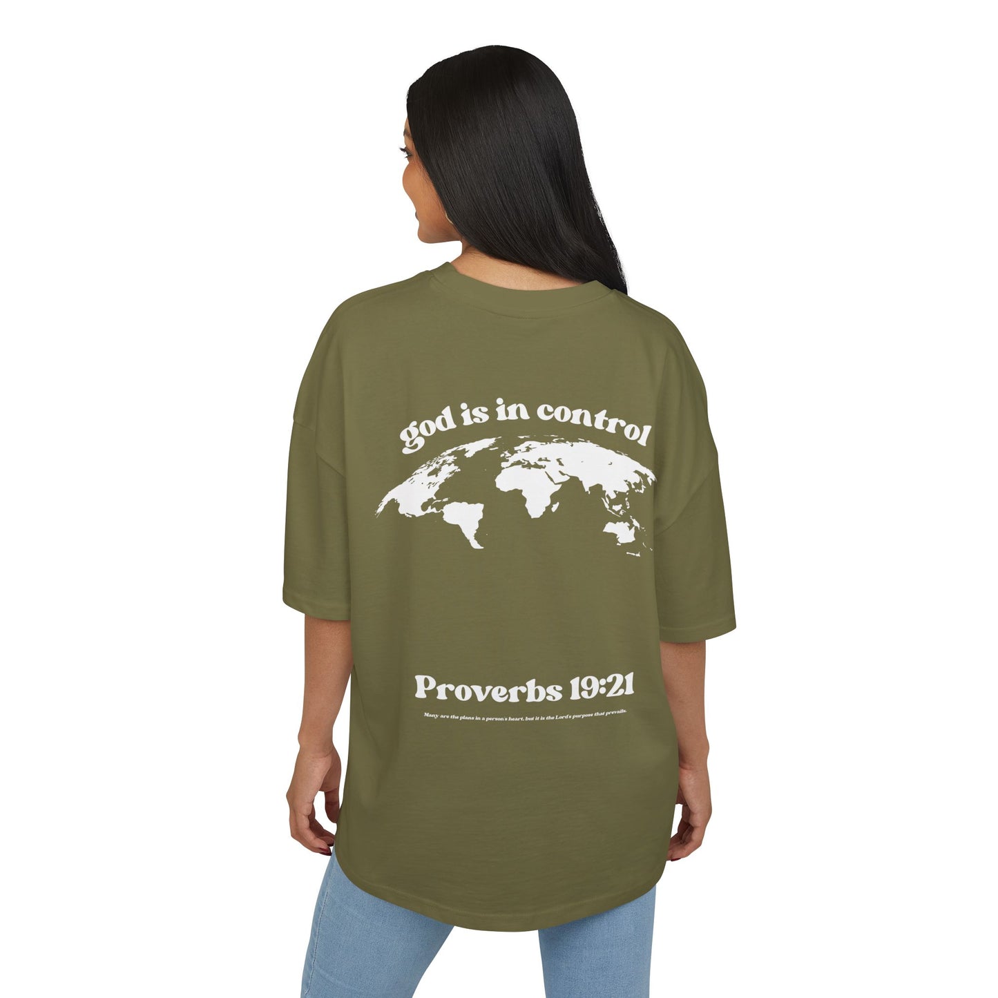 God Is In Control Tee — Religious Inspirational Cotton Box T‑Shirt